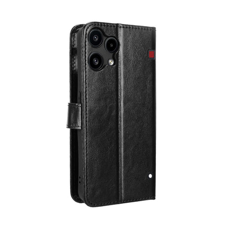 EIDERWOOD Nothing Phone (3a) Lite Kunstskinn Flip Deksel m. Strop - Svart
