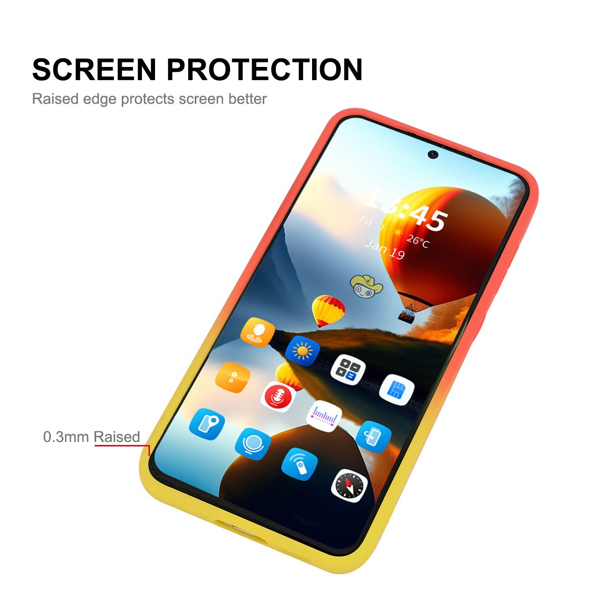 Samsung Galaxy A57 ENKAY Gradient Silikon Deksel - Blå / Grønn