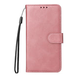 OPPO A6x EIDERWOOD Kunstskinn Flip Deksel med Kortlomme & Stativfunksjon - Rosa