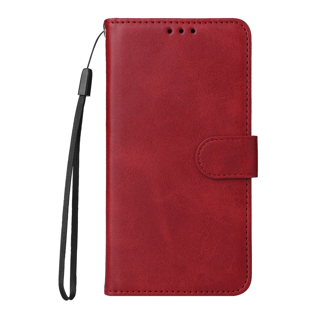 OPPO A6x EIDERWOOD Kunstskinn Flip Deksel med Kortlomme & Stativfunksjon - Rød
