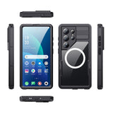 Samsung Galaxy S26 Ultra Redpebber Vanntett Hybrid Plast Deksel – MagSafe Kompatibel – Svart