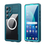 Samsung Galaxy S26 Ultra Redpebber Vanntett Hybrid Plast Deksel – MagSafe Kompatibel – Blå
