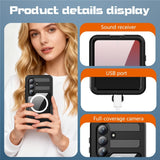 Samsung Galaxy S26 Redpebber Vanntett Hybrid Plast Deksel – MagSafe Kompatibel – Svart