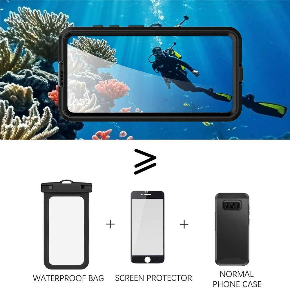 Samsung Galaxy S26 Redpebber Vanntett Hybrid Plast Deksel – MagSafe Kompatibel – Svart
