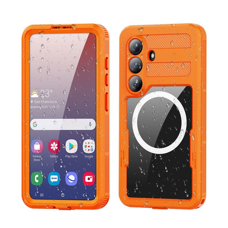 Samsung Galaxy S26 Redpebber Vanntett Hybrid Plast Deksel – MagSafe Kompatibel – Oransje