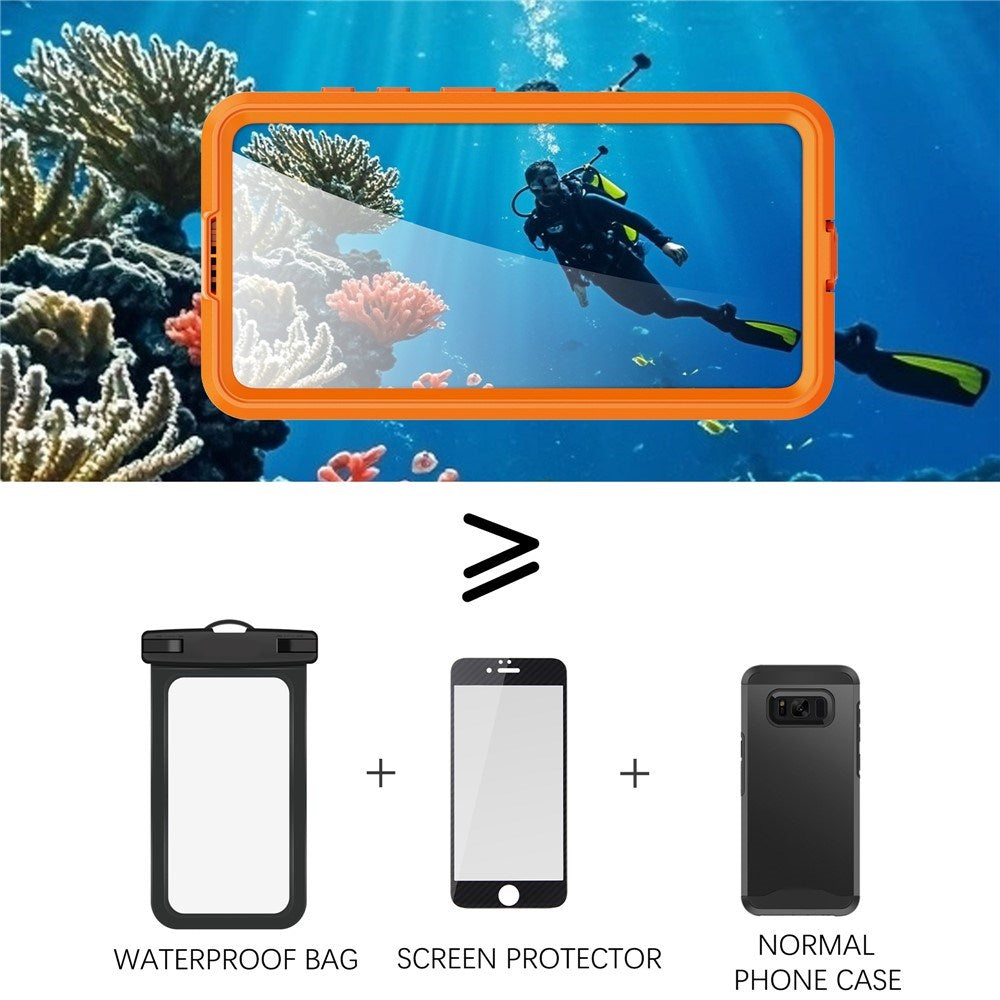 Samsung Galaxy S26 Redpebber Vanntett Hybrid Plast Deksel – MagSafe Kompatibel – Oransje