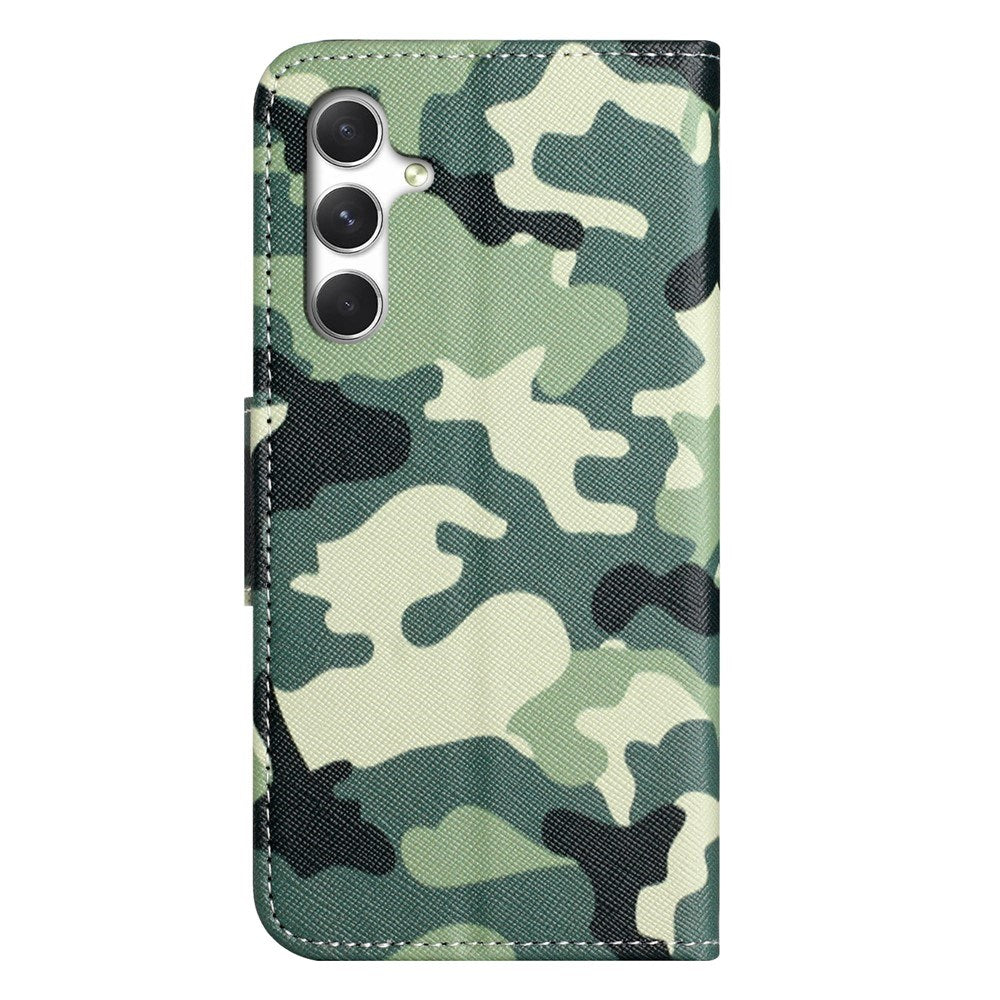 Samsung Galaxy S26 EIDERWOOD Kunstskinn Flip Deksel m. Mønster - Camouflage