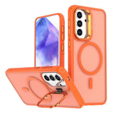 Samsung Galaxy A37 EIDERWOOD Hybrid Deksel med Kickstand – MagSafe Kompatibel – Oransje