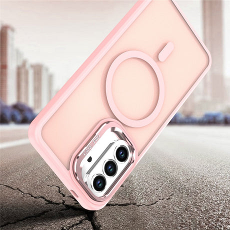 Samsung Galaxy A37 EIDERWOOD Hybrid Deksel med Kickstand – MagSafe Kompatibel – Rosa