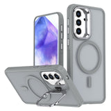 Samsung Galaxy A37 EIDERWOOD Hybrid Deksel med Kickstand – MagSafe Kompatibel – Grå