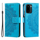 OnePlus 15R EIDERWOOD Kunstskinn Flip Deksel m. Mønster - Blå