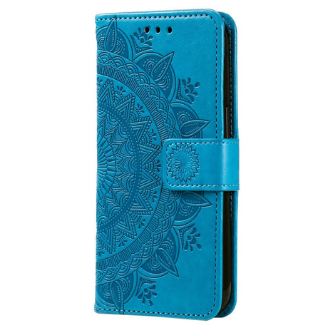 OnePlus 15R EIDERWOOD Kunstskinn Flip Deksel m. Mønster - Blå