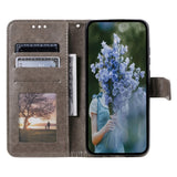 OnePlus 15R EIDERWOOD Kunstskinn Flip Deksel m. Mønster - Grå