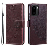 OnePlus 15R EIDERWOOD Kunstskinn Flip Deksel m. Mønster - Brun