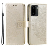 OnePlus 15R EIDERWOOD Kunstskinn Flip Deksel m. Mønster - Gull