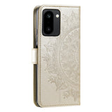 OnePlus 15R EIDERWOOD Kunstskinn Flip Deksel m. Mønster - Gull