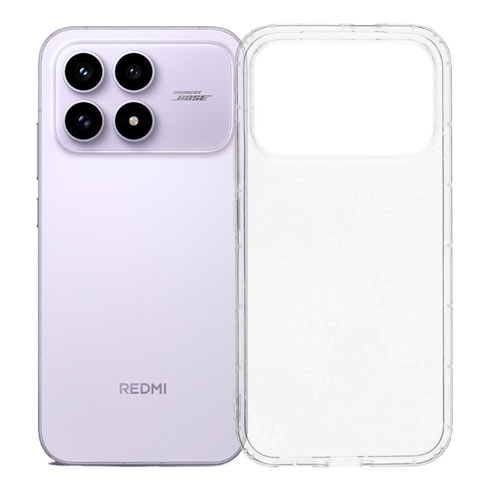 Xiaomi Poco F8 Pro EIDERWOOD Støtabsorberende Fleksibelt Plast Deksel – Gjennomsiktig
