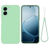 OPPO A6x EIDERWOOD Silikon Deksel med Stropp - Grønn