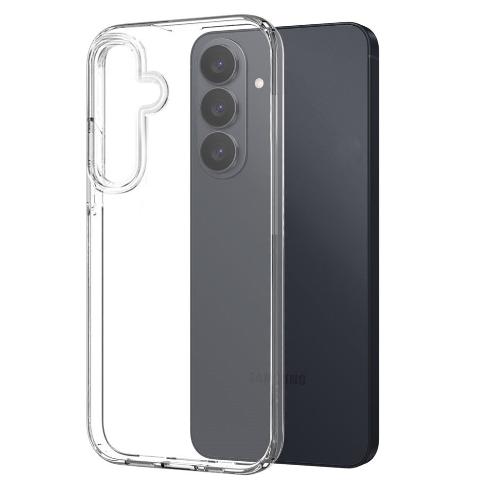 Samsung Galaxy S26+ (Plus) NORTHJO 3-i-1 Beskyttelsessett m. Fleksibelt Plast Deksel / Herdet Skjermbeskyttelsesglass / Kameralinsebeskytterglass - Gjennomsiktig