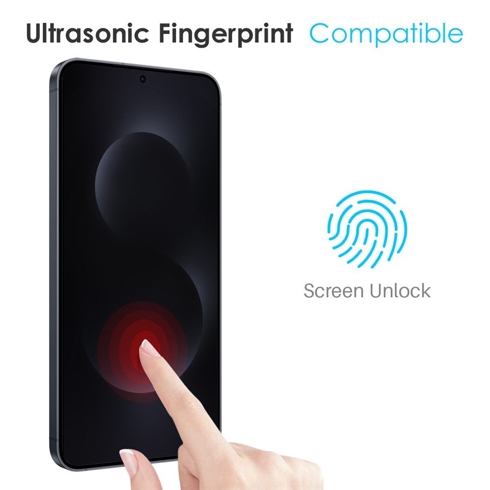 Samsung Galaxy S26+ (Plus) NORTHJO 3-i-1 Beskyttelsessett m. Fleksibelt Plast Deksel / Herdet Skjermbeskyttelsesglass / Kameralinsebeskytterglass - Gjennomsiktig