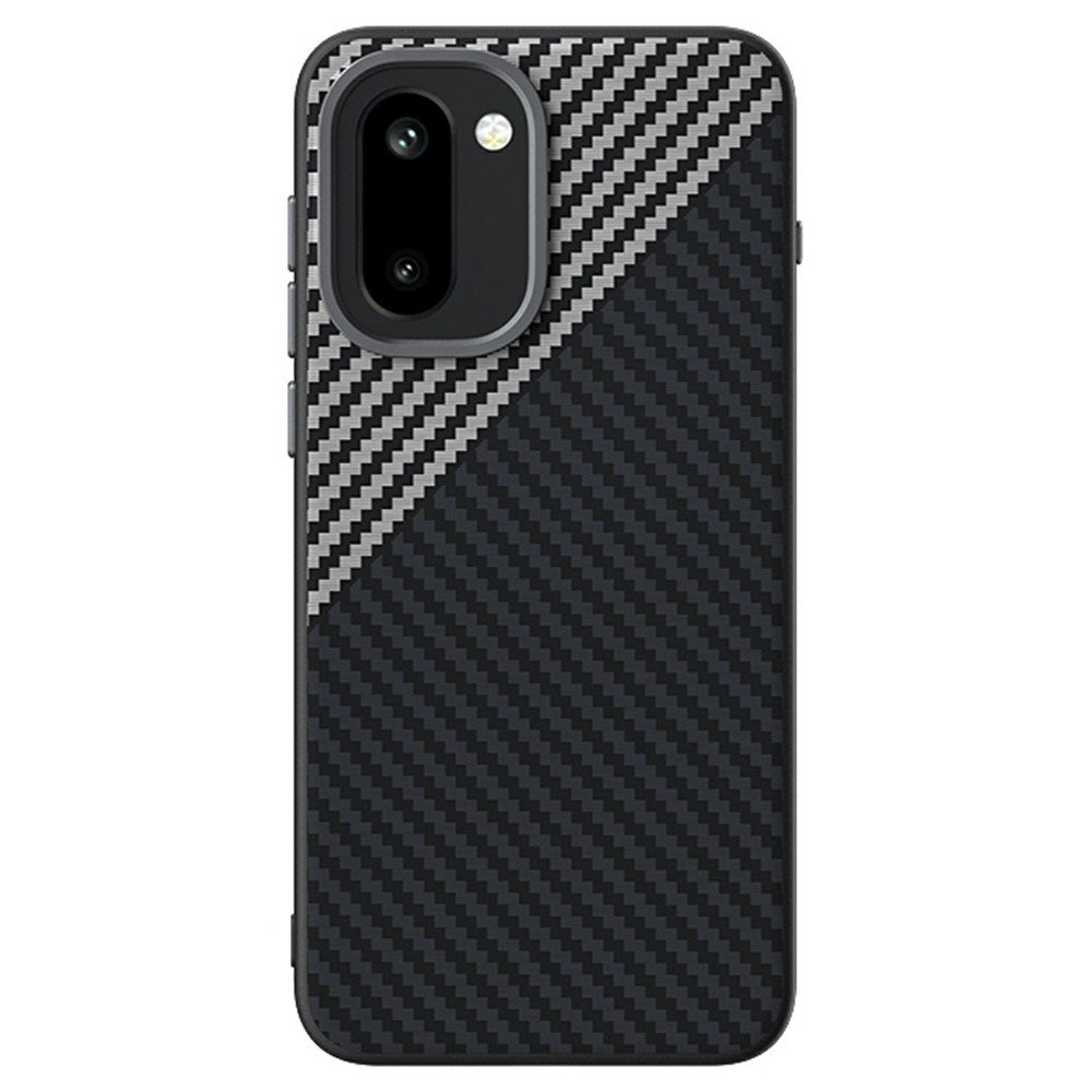 OnePlus 15R EIDERWOOD Magnetisk Carbon Deksel - MagSafe Kompatibel - Svart / Sølv