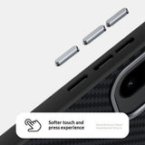 OnePlus 15R EIDERWOOD Magnetisk Carbon Deksel - MagSafe Kompatibel - Svart / Sølv