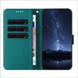 Xiaomi 17 Ultra EIDERWOOD Kunstskinn Flip Deksel m. Kortholder & Stativfunksjon - Grønn