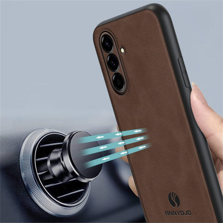 Samsung Galaxy A27 EIDERWOOD Hybrid Deksel med Kunstskinn – Brun