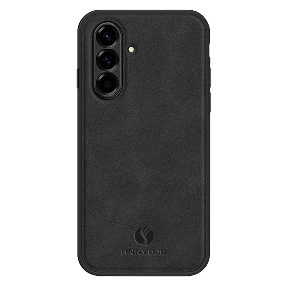 Samsung Galaxy A27 EIDERWOOD Hybrid Deksel med Kunstskinn – Svart