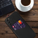 Samsung Galaxy S23 Skinndeksel med kortholder - Svart