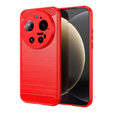 Xiaomi 17 Ultra EIDERWOOD Brushed Carbon Deksel - Rød