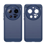 Xiaomi 17 Ultra EIDERWOOD Brushed Carbon Deksel - Blå