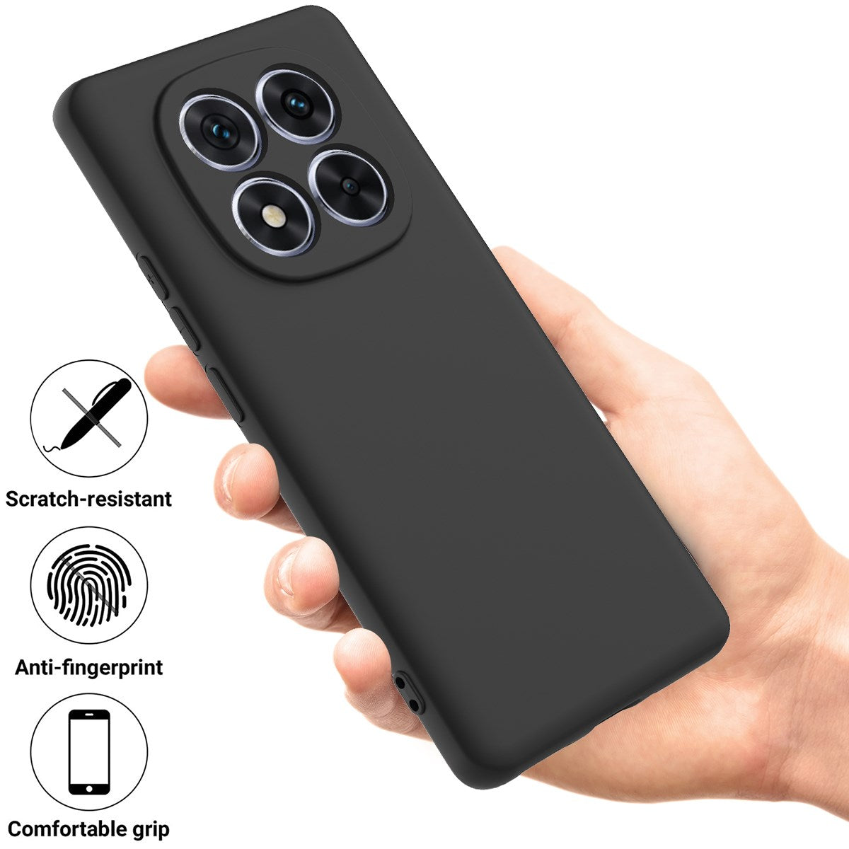 Xiaomi Redmi Note 15 Pro (5G) EIDERWOOD Silikon Deksel m. Rem - Svart