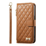 iPhone 18 Pro Max / 17 Pro Max EIDERWOOD Kunstskinn Flip Deksel m. Tekstur & Stropp - Brun