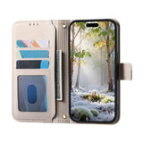 iPhone 18 Pro Max / 17 Pro Max EIDERWOOD Kunstskinn Flip Deksel m. Tekstur & Stropp - Hvit