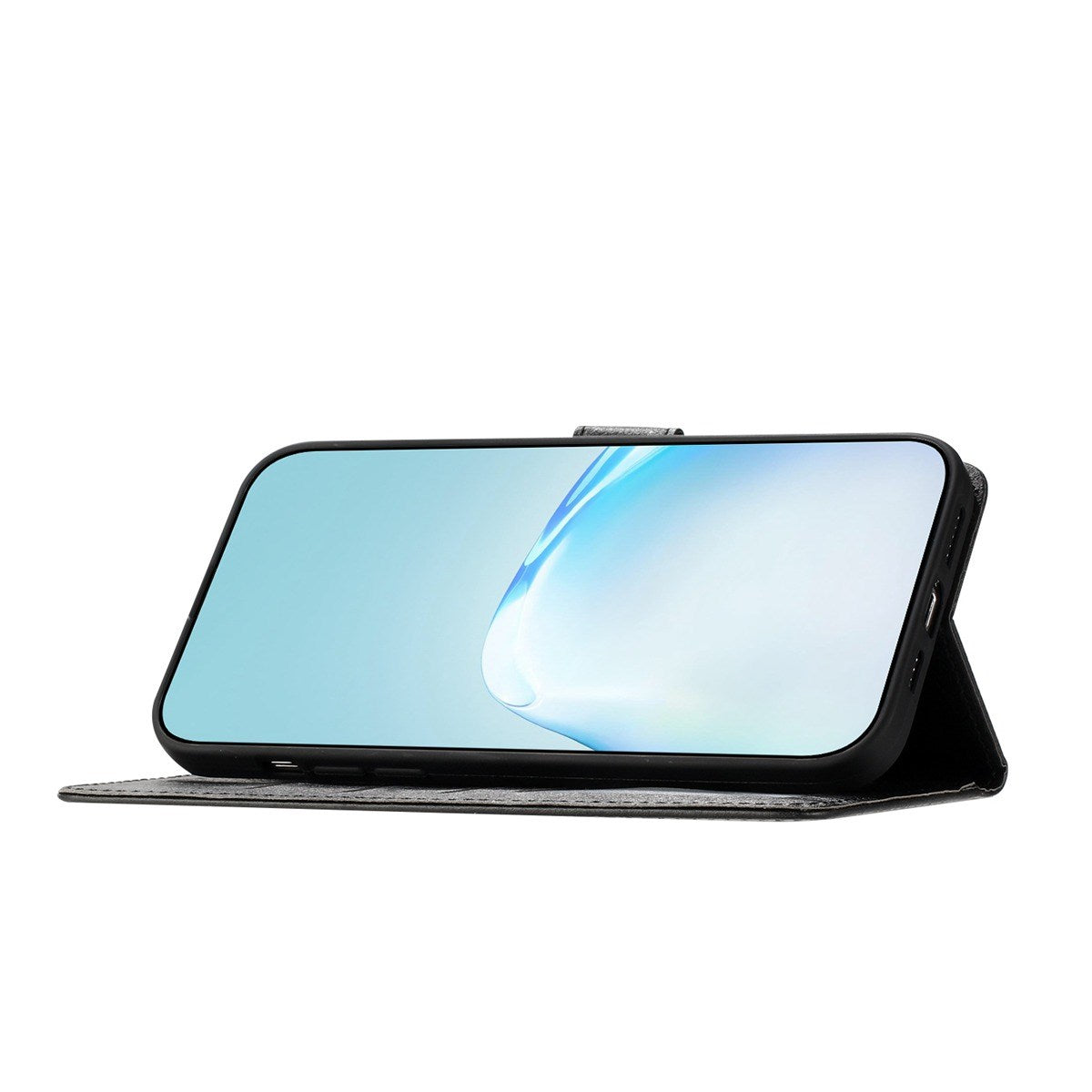 Xiaomi Redmi Note 15 (5G) / Poco M8 (5G) EIDERWOOD Kunstskinn Flip Deksel m. Stropp – Svart