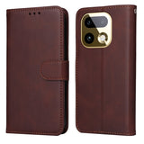 Realme 16 Pro+ EIDERWOOD Kunstskinn Flip Deksel m. Stropp - Brun