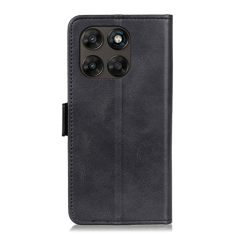Motorola Moto G77 / G67 EIDERWOOD Kunstskinn Deksel med Kortholder - Svart
