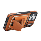 iPhone 17 Pro EIDERWOOD Kunstskinn Bak Deksel m. Kortholder & Stativfunksjon - MagSafe Kompatibel - Brun