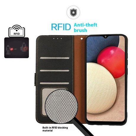 Motorola Edge 70 Fusion EIDERWOOD Kunstskinn Flip Deksel med Stropp – Svart