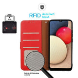 Motorola Edge 70 Fusion EIDERWOOD Kunstskinn Flip Deksel med Stropp – Rød