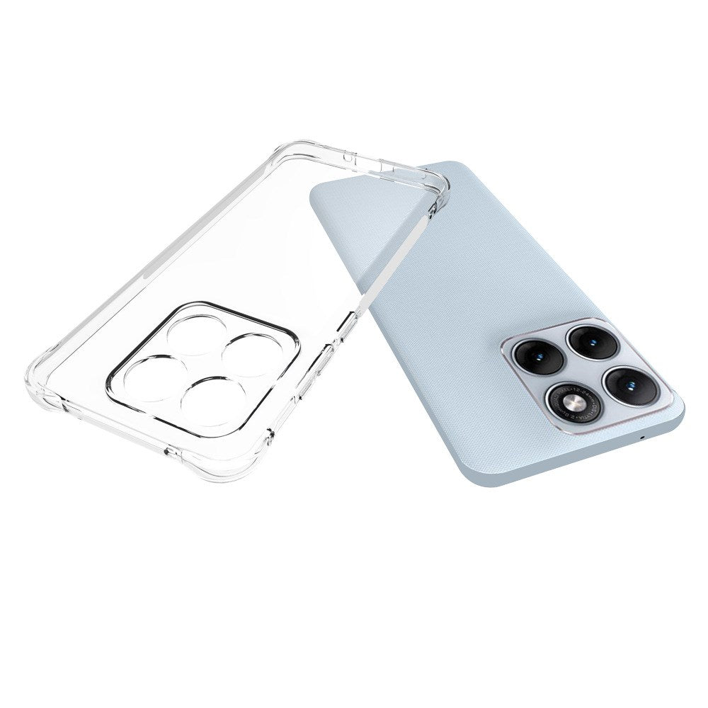 Motorola Edge 70 Fusion EIDERWOOD Fleksibelt Plast Deksel m. Forsterkede Hjørner - Gjennomsiktig