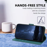 Xiaomi Redmi A7 Pro EIDERWOOD Kunstskinn Flip Deksel m. Kortlomme & Stativfunksjon - Grønn