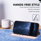 Xiaomi Redmi A7 Pro EIDERWOOD Kunstskinn Flip Deksel m. Kortlomme & Stativfunksjon - Rose Gold