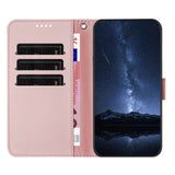 Xiaomi Redmi A7 Pro EIDERWOOD Kunstskinn Flip Deksel m. Kortlomme & Stativfunksjon - Rose Gold