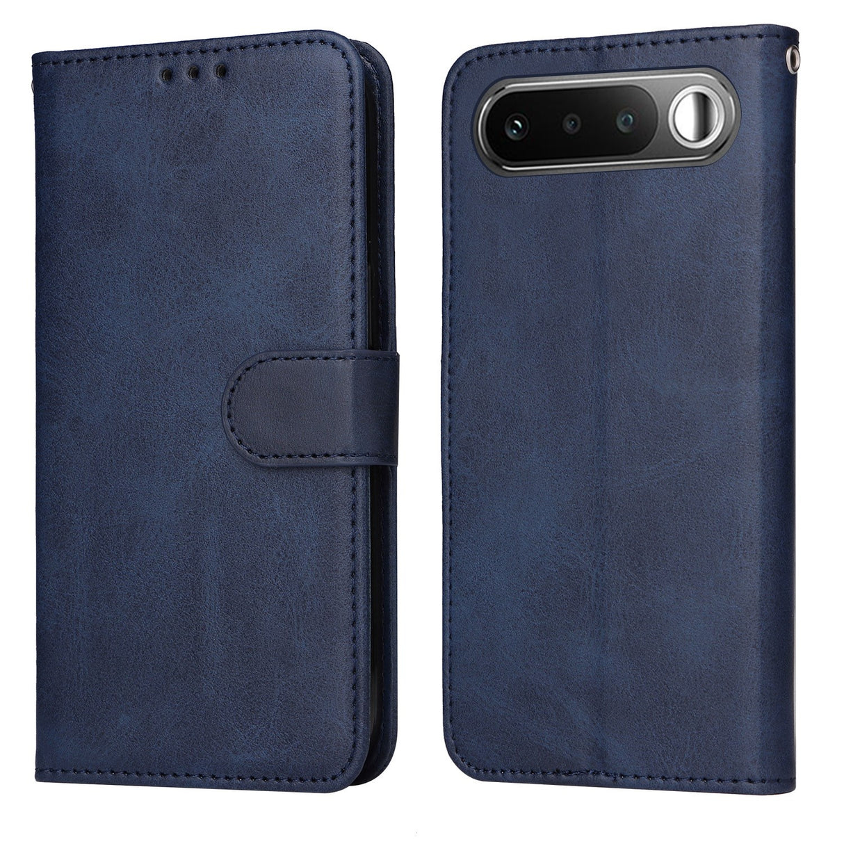 Realme 16 EIDERWOOD Kunstskinn Flip Deksel m. Stropp - Blå