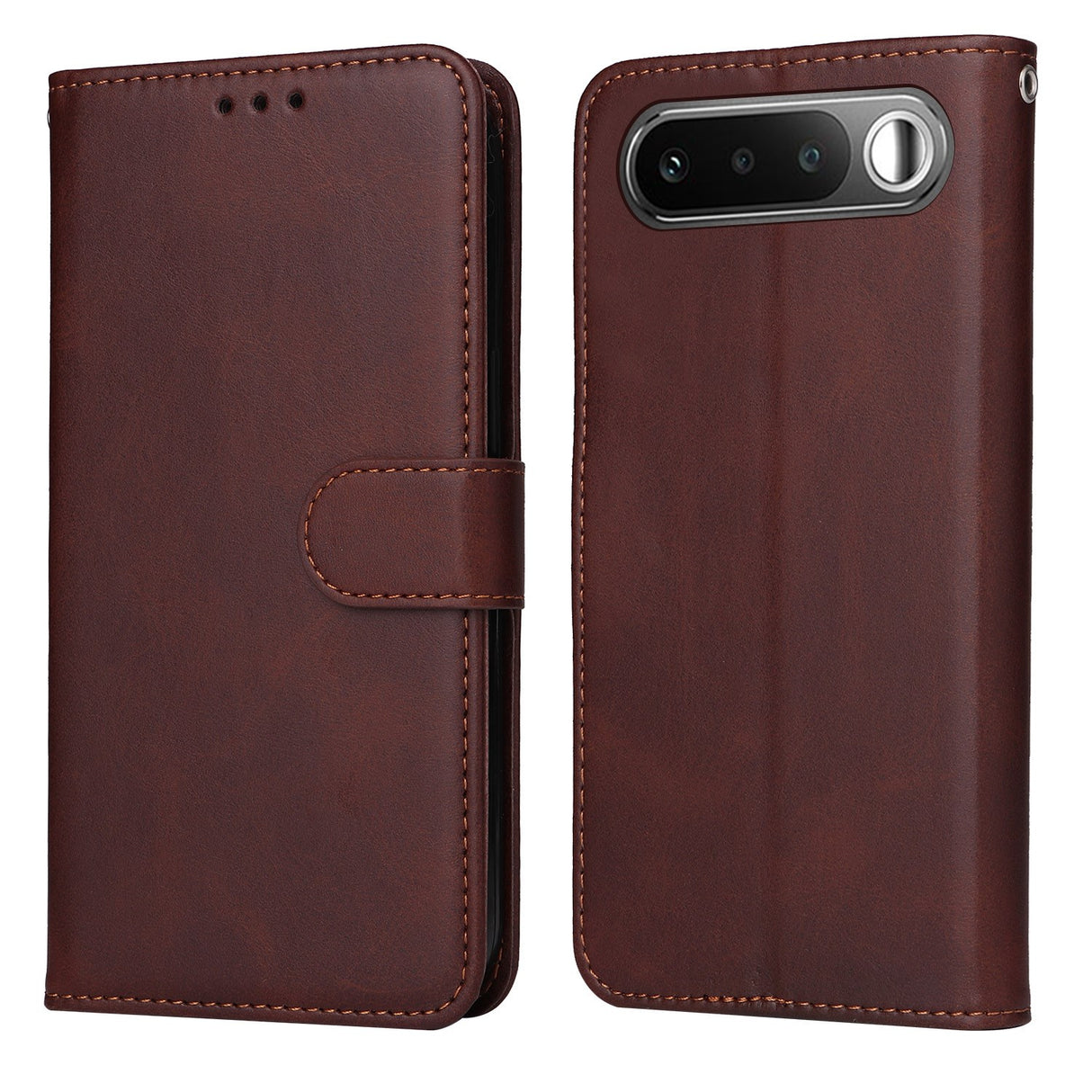 Realme 16 EIDERWOOD Kunstskinn Flip Deksel m. Stropp - Brun