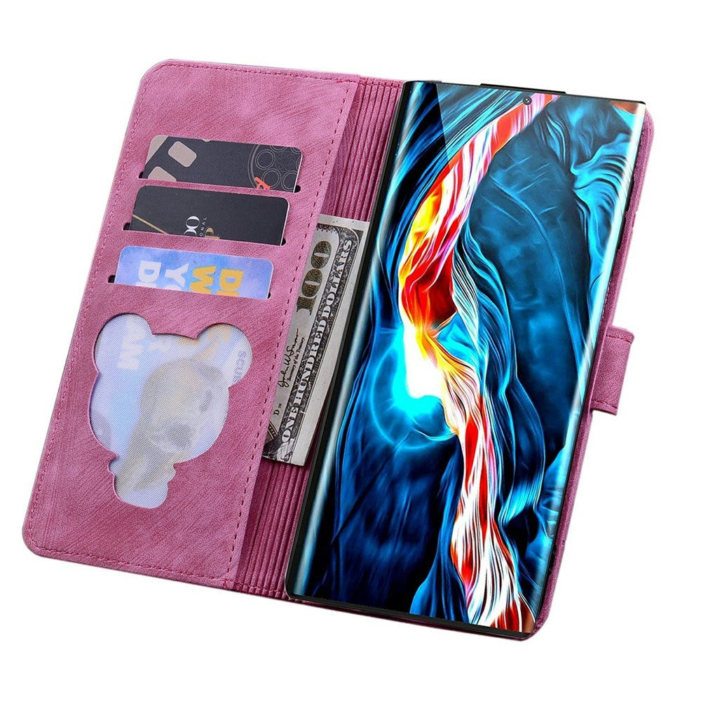 Samsung Galaxy S26 Ultra EIDERWOOD Flip Deksel med Trykk / Kortholder / Stropp - Rosa