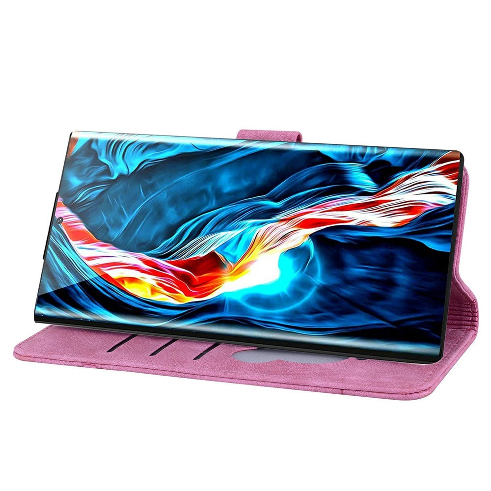 Samsung Galaxy S26 Ultra EIDERWOOD Flip Deksel med Trykk / Kortholder / Stropp - Rosa