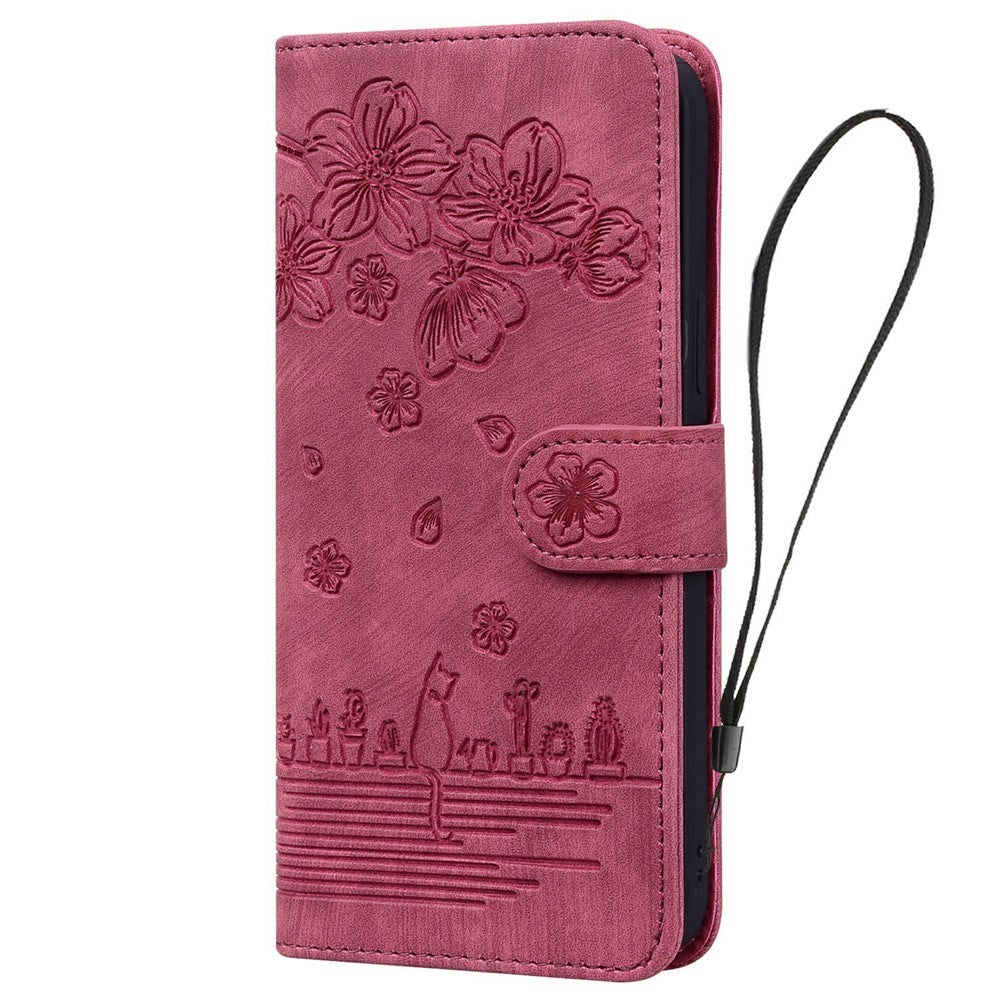 Samsung Galaxy S26 Ultra EIDERWOOD Flip Deksel med Trykk / Kortholder / Stropp - Rød